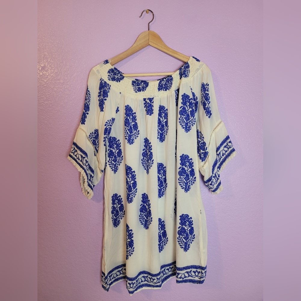 ⭐️ GUC Kori Women's Blouse Greek Resort Style Size Small